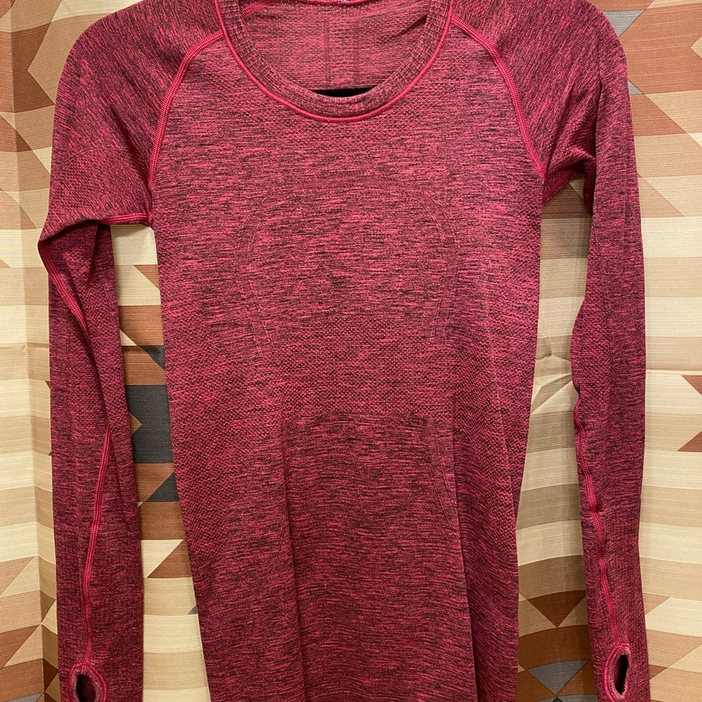 Lululemon Athletica Pink Long Sleeve Top